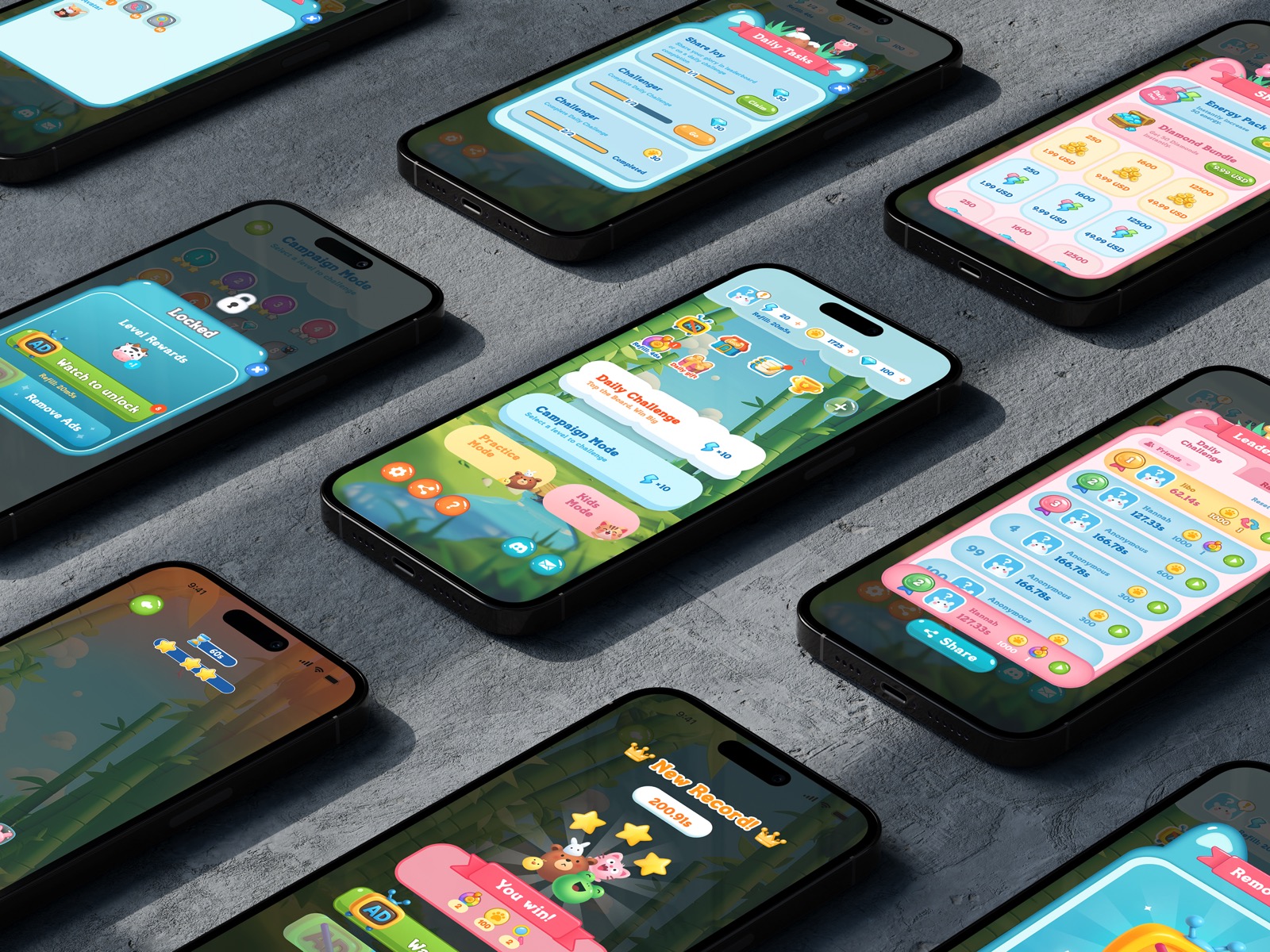 Panda Wonderland — device mockups